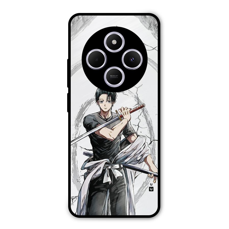Yuta With Katana Metal Back Case for Poco M7