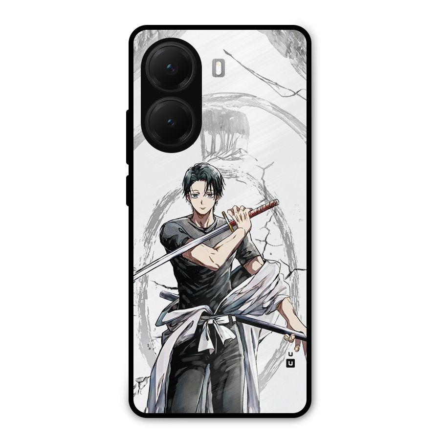 Yuta With Katana Metal Back Case for Poco X7 Pro