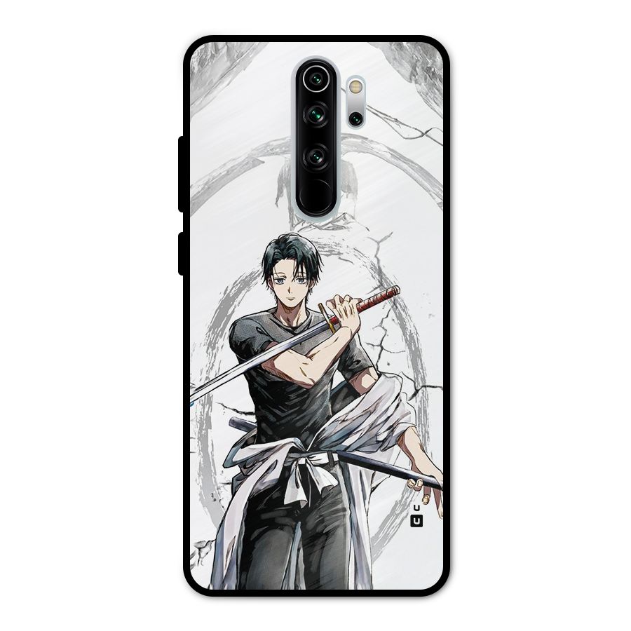 Yuta With Katana Metal Back Case for Redmi Note 8 Pro