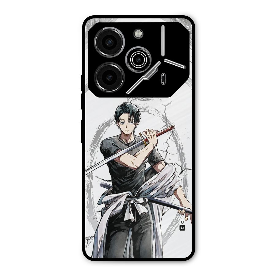 Yuta With Katana Metal Back Case for Tecno Pova 6 Pro