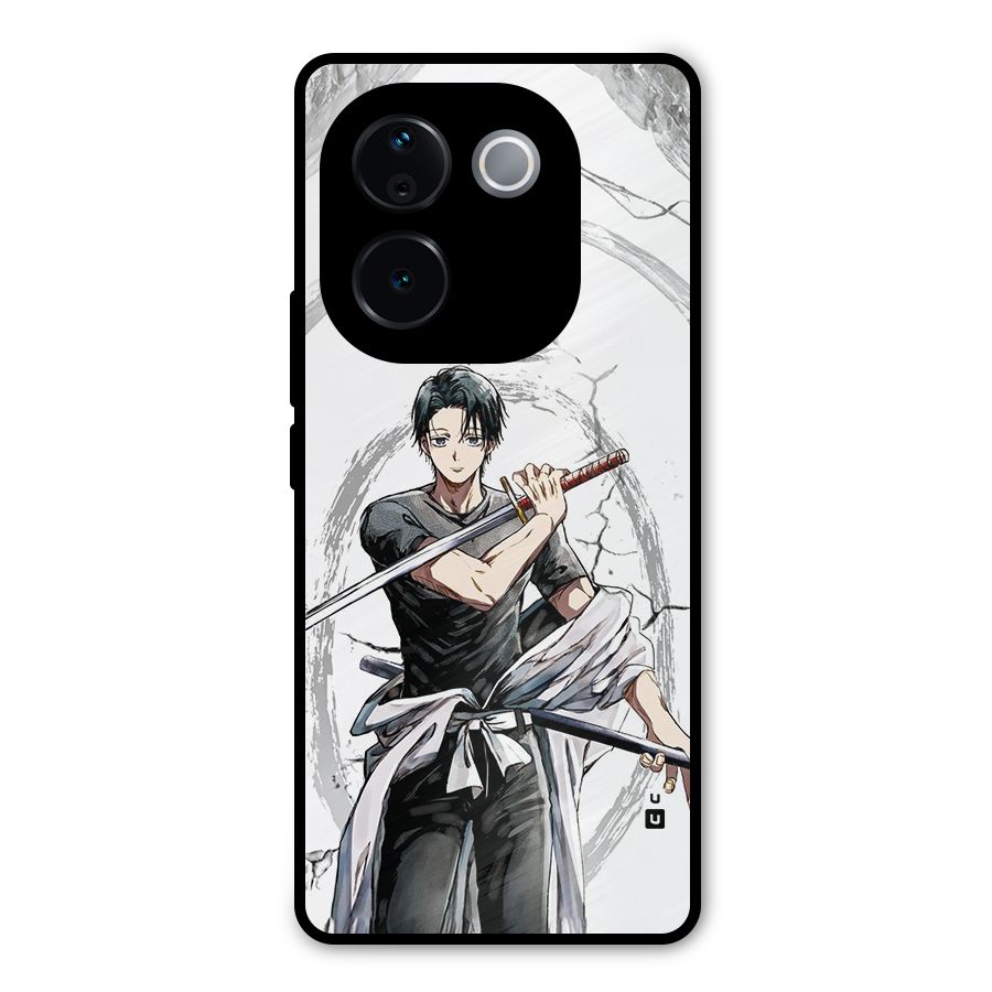 Yuta With Katana Metal Back Case for Vivo T3 Pro