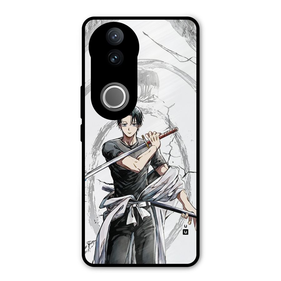 Yuta With Katana Metal Back Case for Vivo V50e