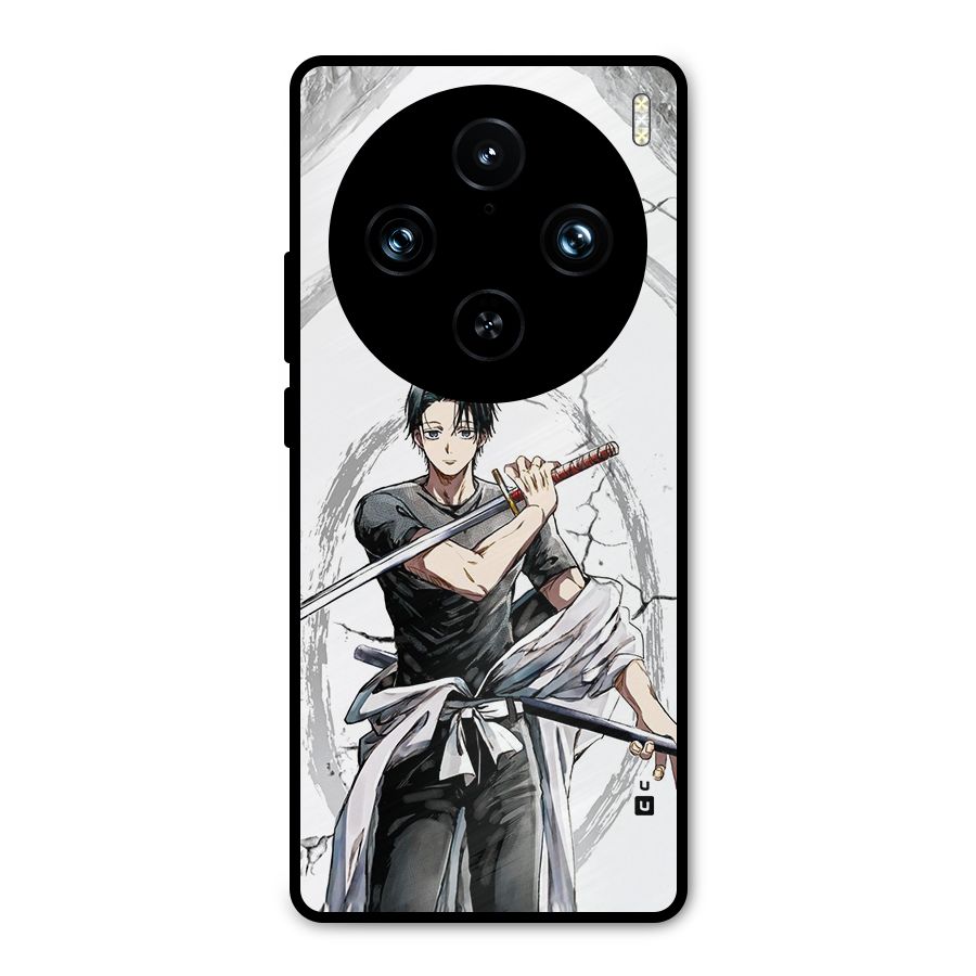 Yuta With Katana Metal Back Case for Vivo X100 Pro