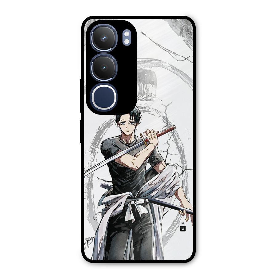 Yuta With Katana Metal Back Case for Vivo Y29