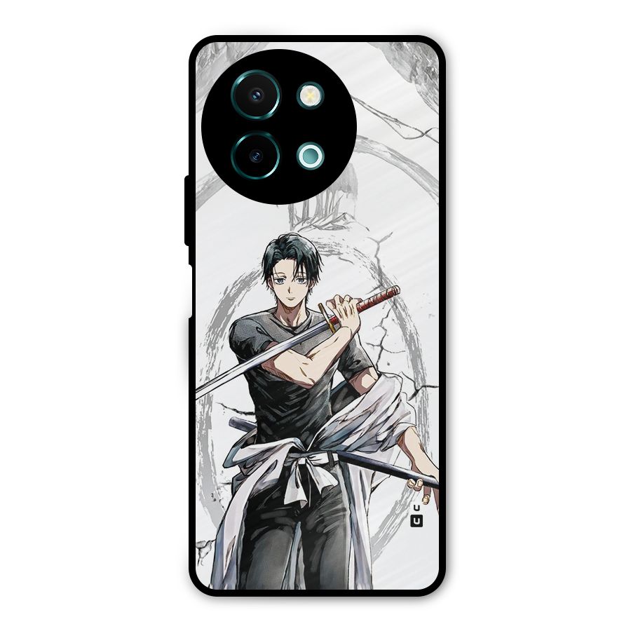 Yuta With Katana Metal Back Case for Vivo Y58
