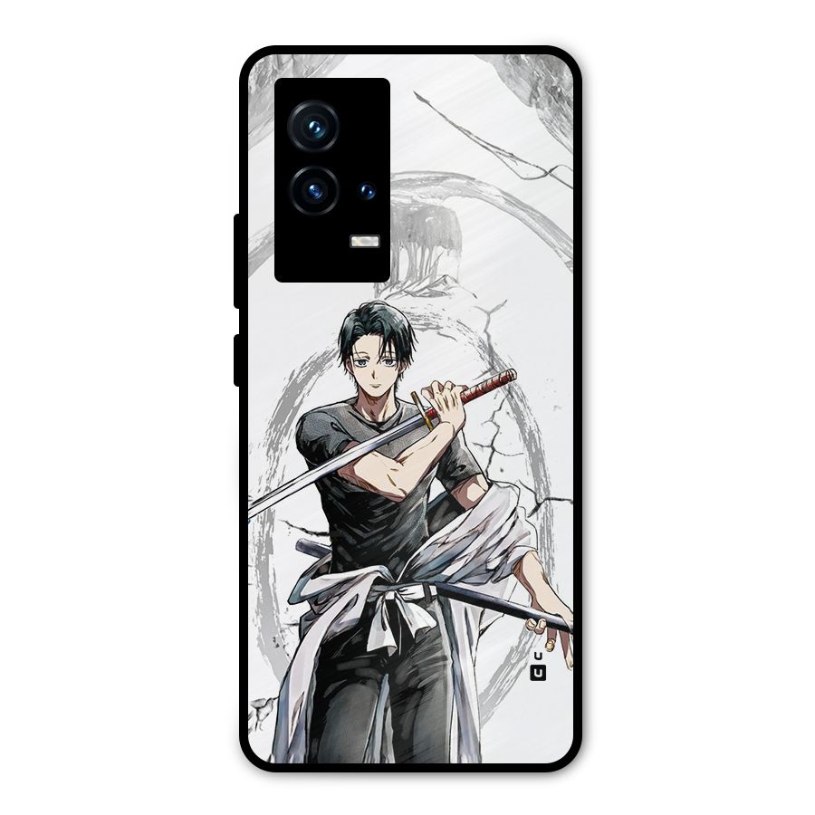 Yuta With Katana Metal Back Case for iQOO 9 5G