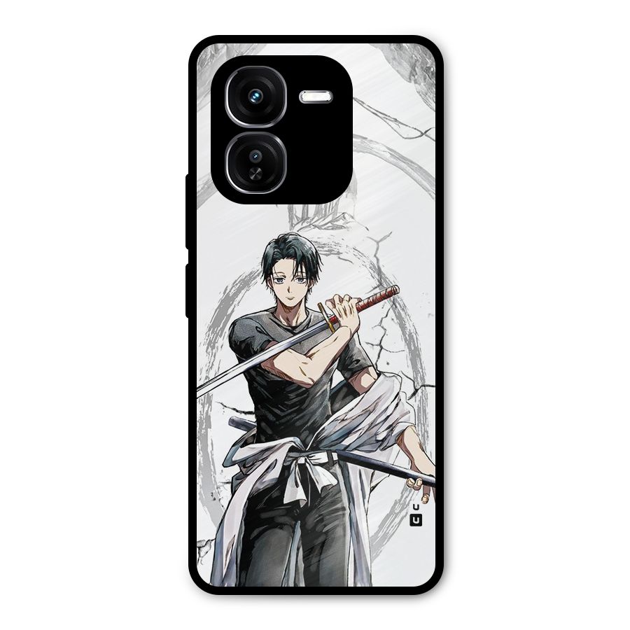 Yuta With Katana Metal Back Case for iQOO Z9x