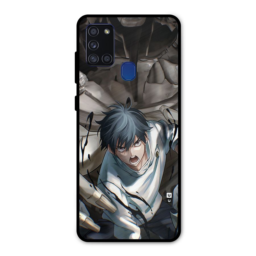 Yuta in the Battle Metal Back Case for Galaxy A21s