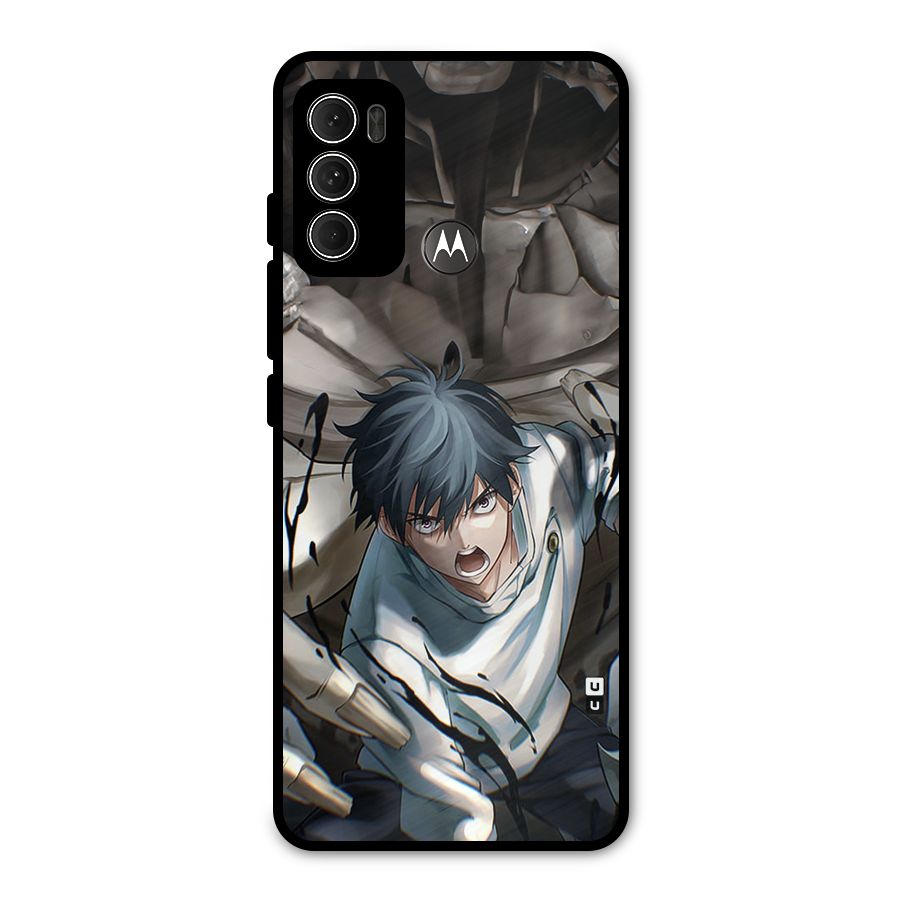 Yuta in the Battle Metal Back Case for Moto G60