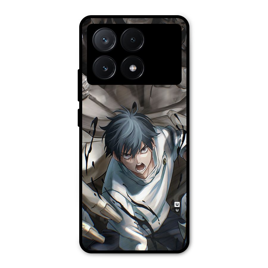 Yuta in the Battle Metal Back Case for Poco X6 Pro