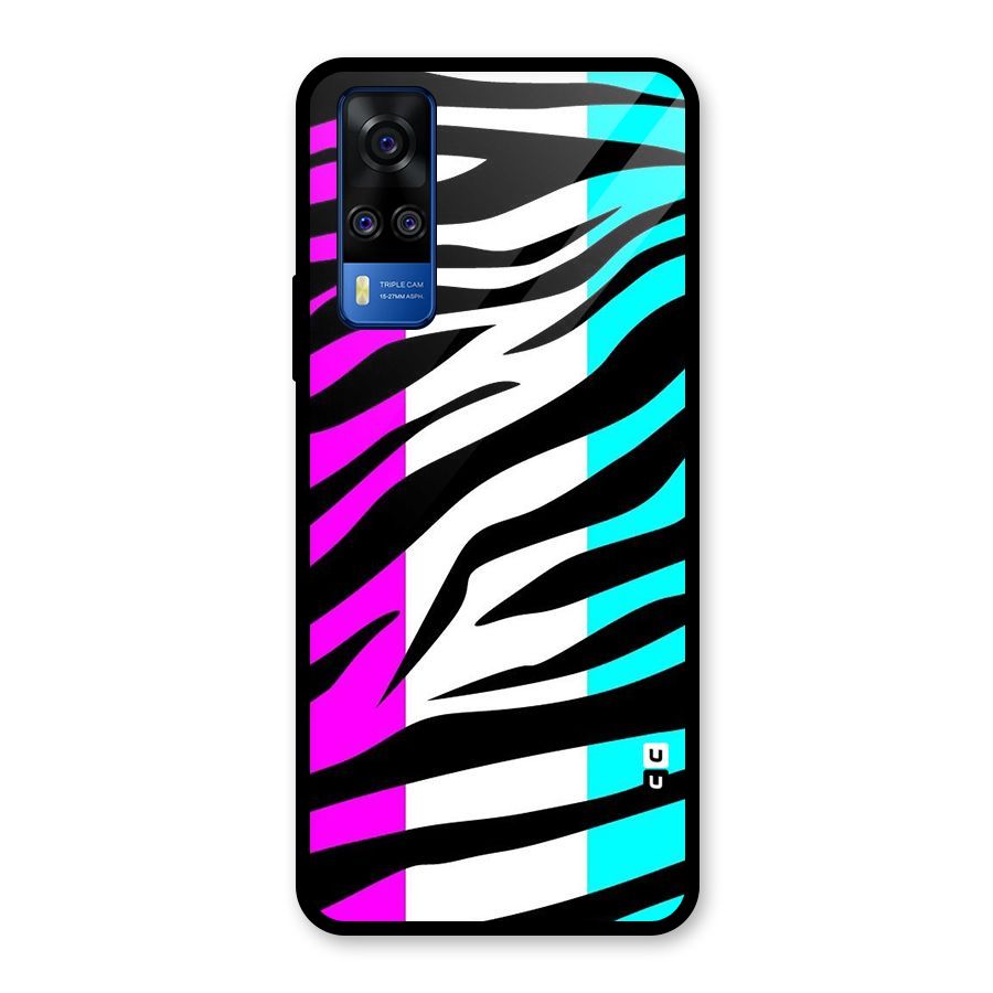 Zebra Texture Glass Back Case for Vivo Y31