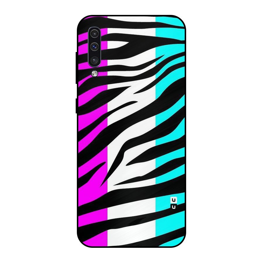 Zebra Texture Metal Back Case for Galaxy A50s