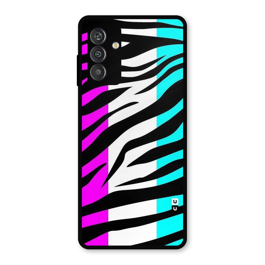 Zebra Texture Metal Back Case for Galaxy F13