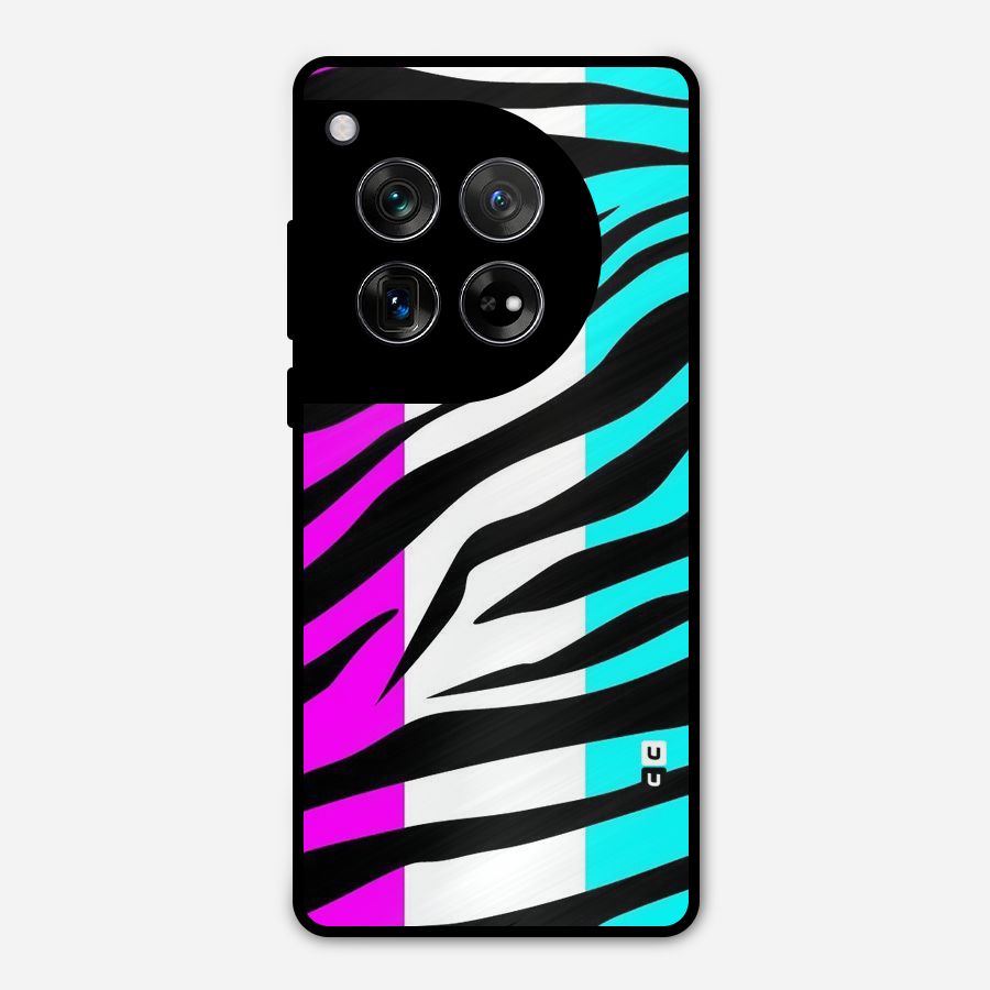 Zebra Texture Metal Back Case for OnePlus 12