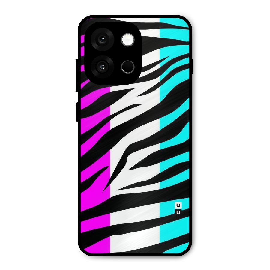 Zebra Texture Metal Back Case for OnePlus 13s