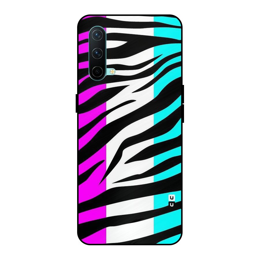 Zebra Texture Metal Back Case for OnePlus Nord CE 5G