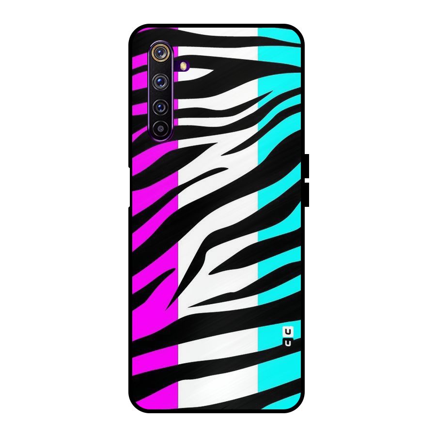 Zebra Texture Metal Back Case for Realme 6 Pro