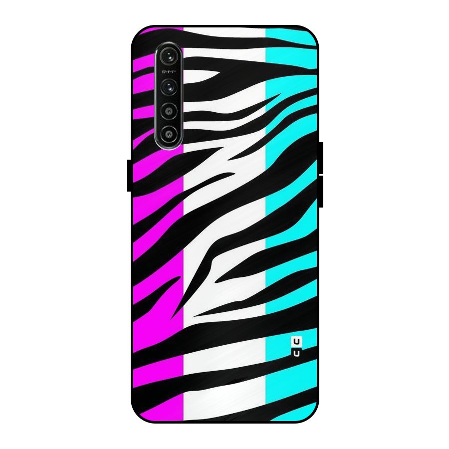 Zebra Texture Metal Back Case for Realme XT
