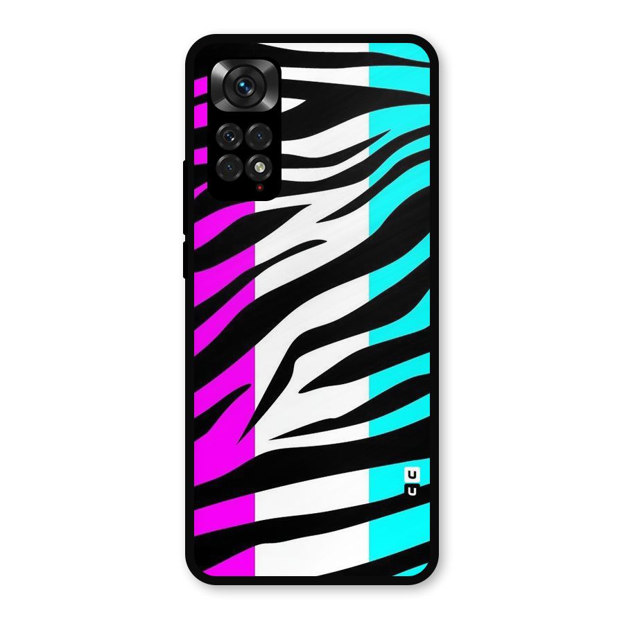Zebra Texture Metal Back Case for Redmi Note 11