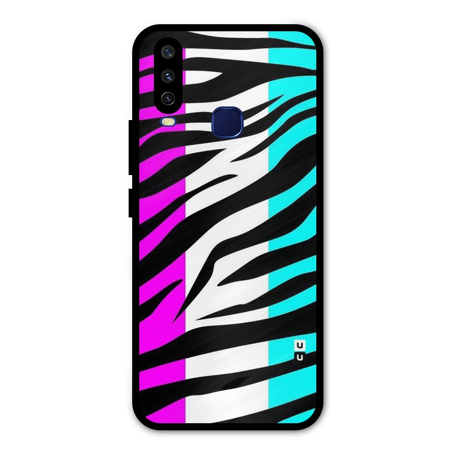 Zebra Texture Metal Back Case for Vivo V17