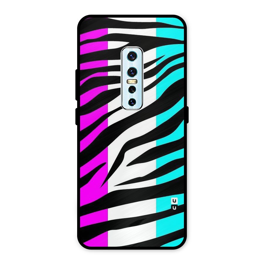 Zebra Texture Metal Back Case for Vivo V17 Pro