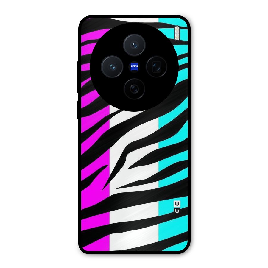 Zebra Texture Metal Back Case for Vivo X200