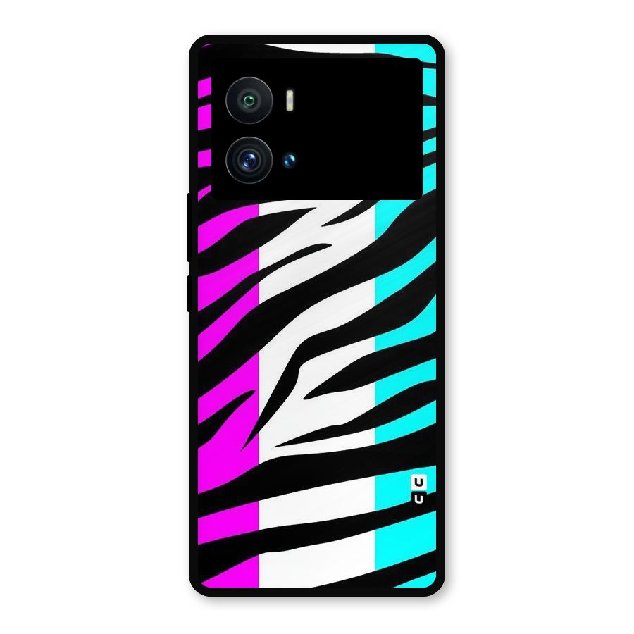 Zebra Texture Metal Back Case for iQOO 9 Pro