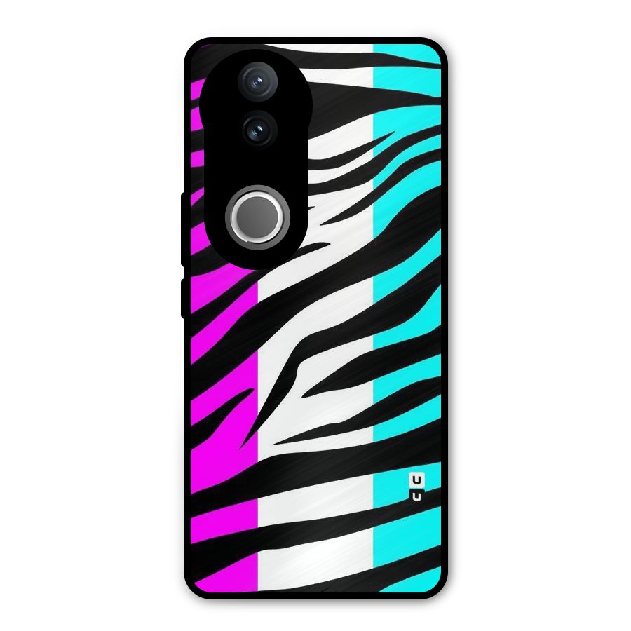 Zebra Texture Metal Back Case for iQOO Z10R