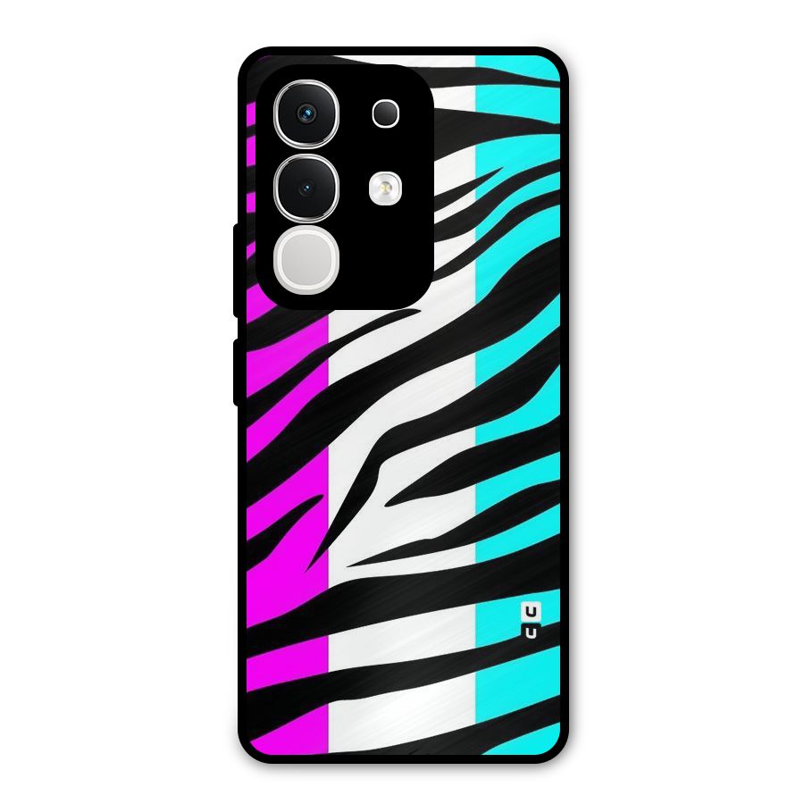 Zebra Texture Metal Back Case for iQOO Z10x