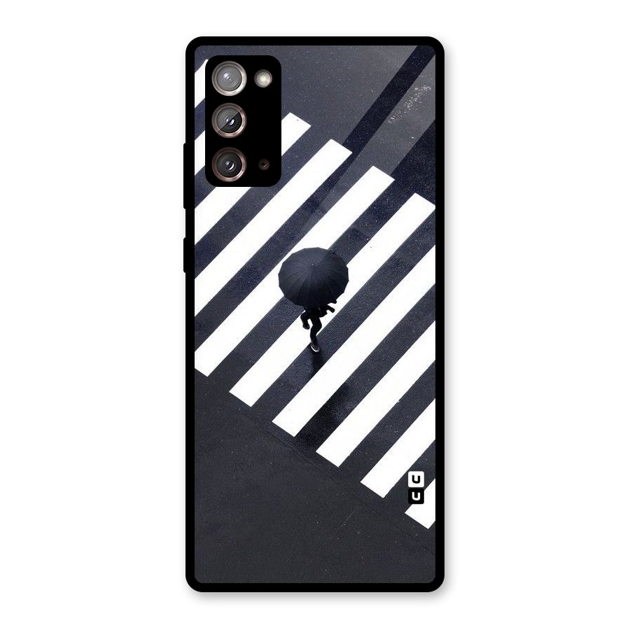 Zebra Walking Glass Back Case for Galaxy Note 20