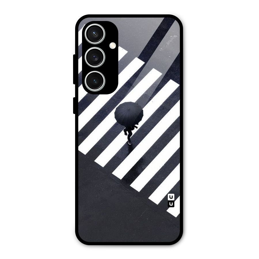 Zebra Walking Glass Back Case for Galaxy S23 FE