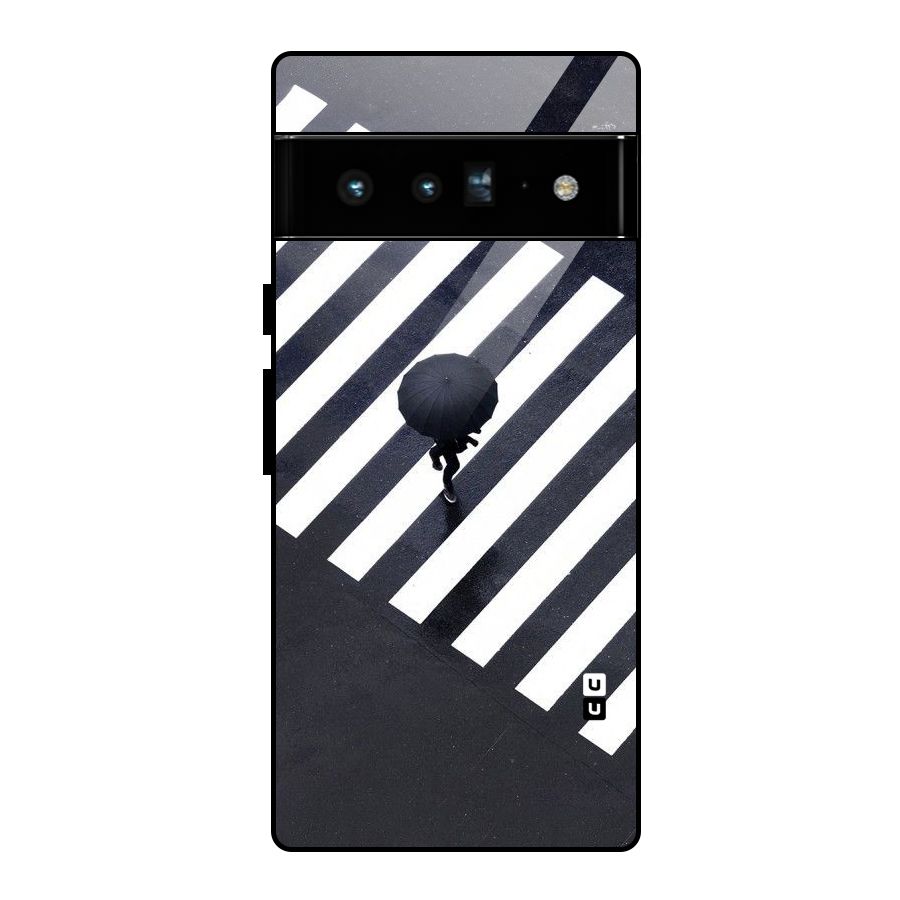 Zebra Walking Glass Back Case for Google Pixel 6 Pro