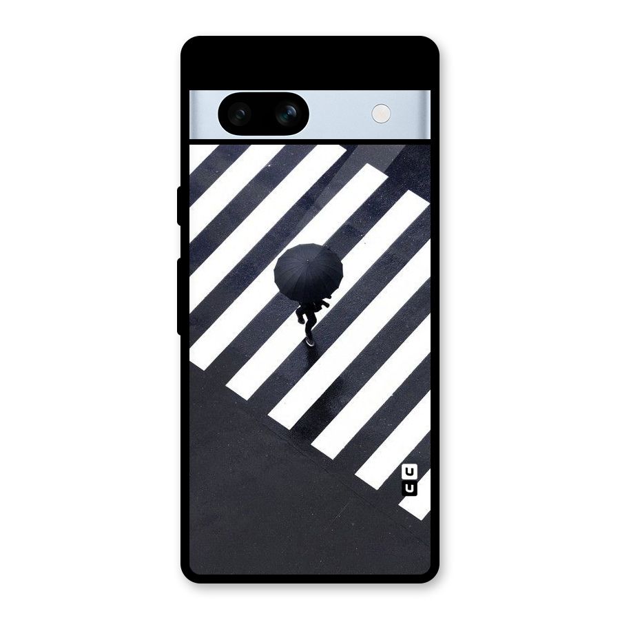 Zebra Walking Glass Back Case for Google Pixel 7a