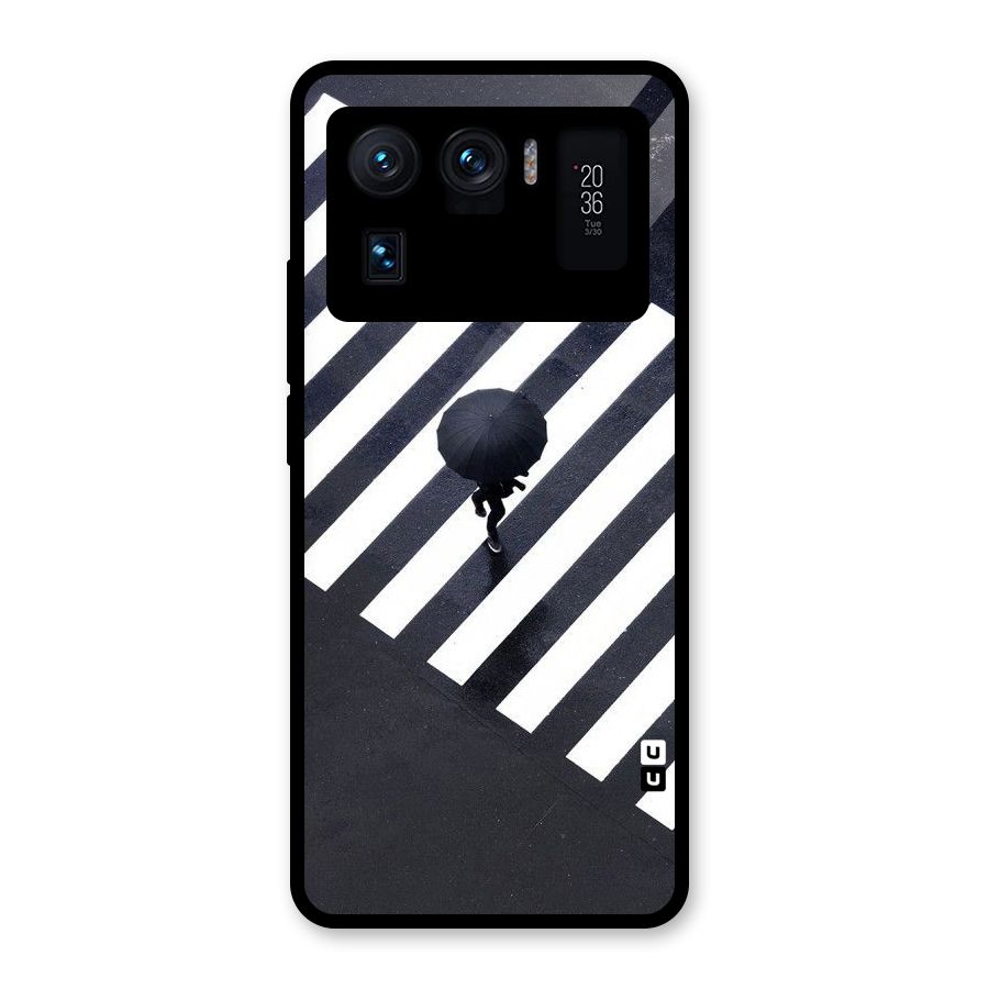 Zebra Walking Glass Back Case for Mi 11 Ultra
