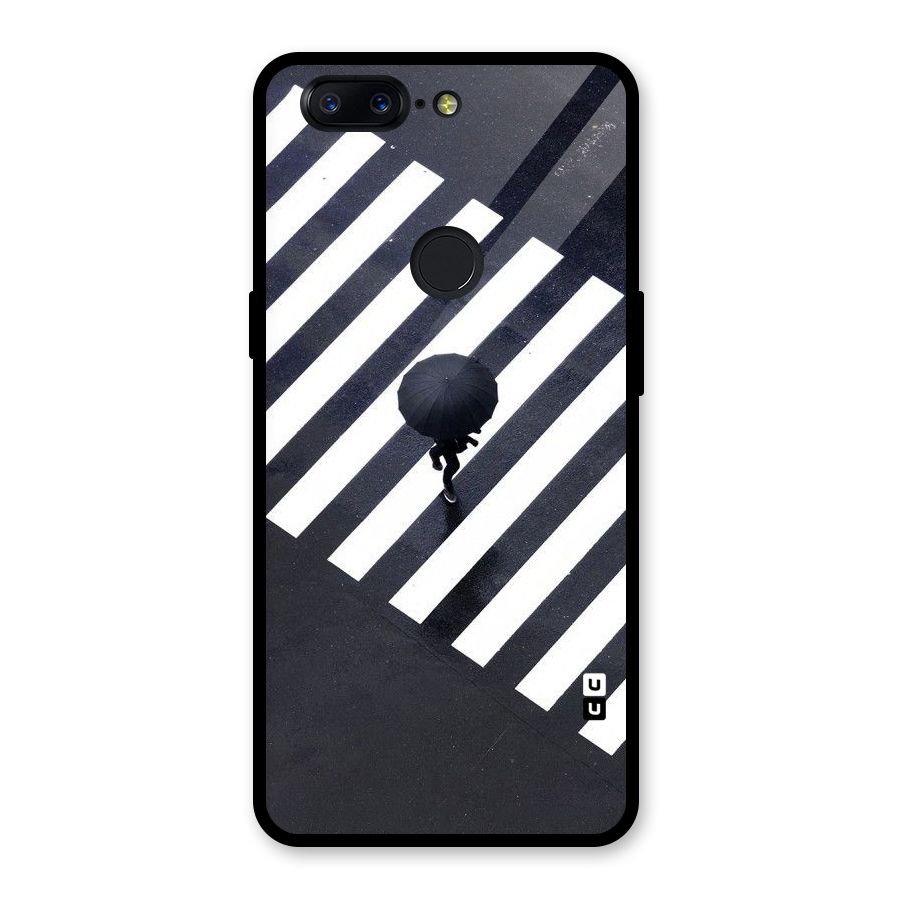 Zebra Walking Glass Back Case for OnePlus 5T