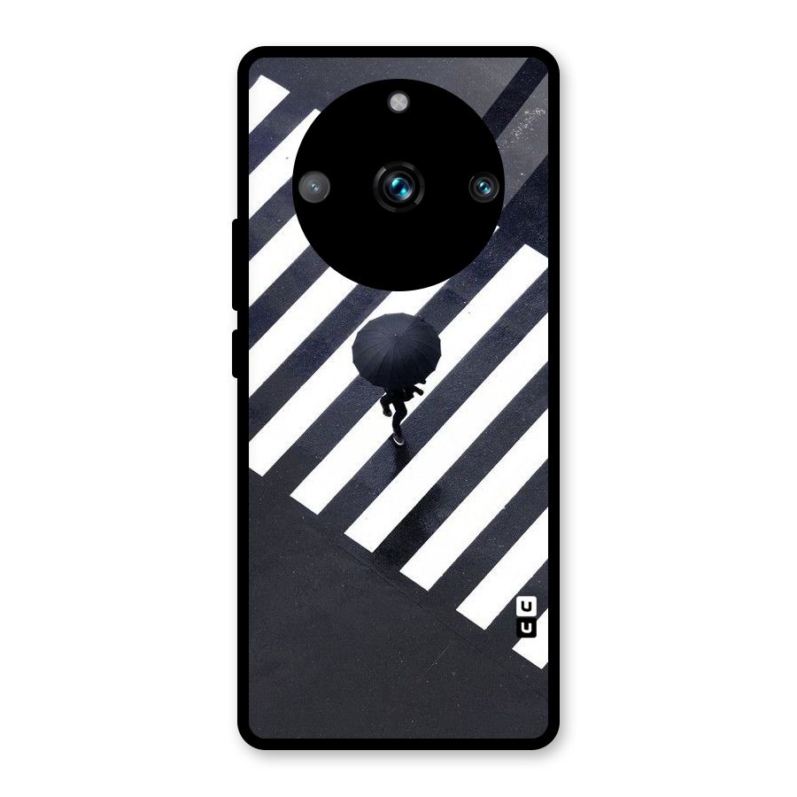 Zebra Walking Glass Back Case for Realme 11 Pro