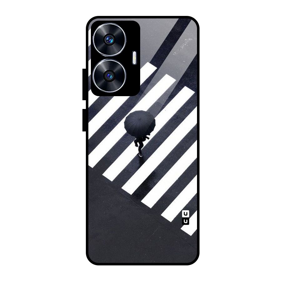Zebra Walking Glass Back Case for Realme Narzo N55