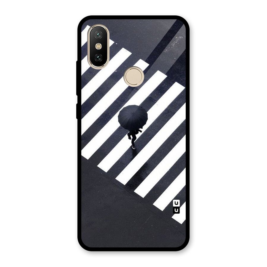 Zebra Walking Glass Back Case for Redmi A2