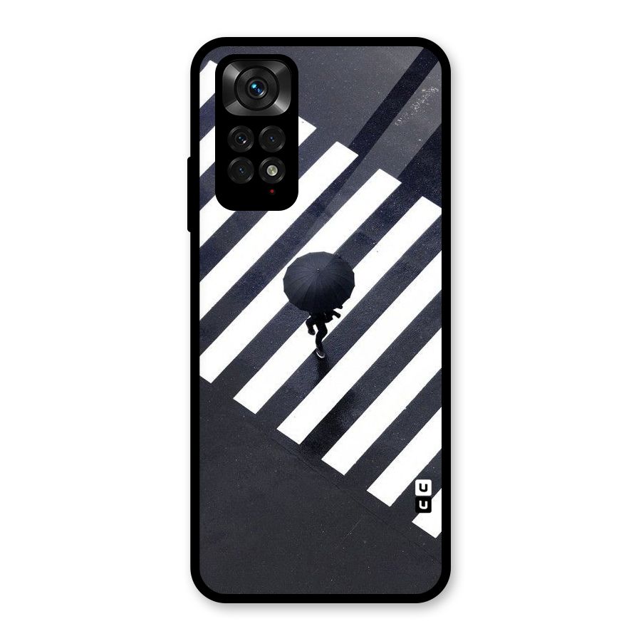 Zebra Walking Glass Back Case for Redmi Note 11S