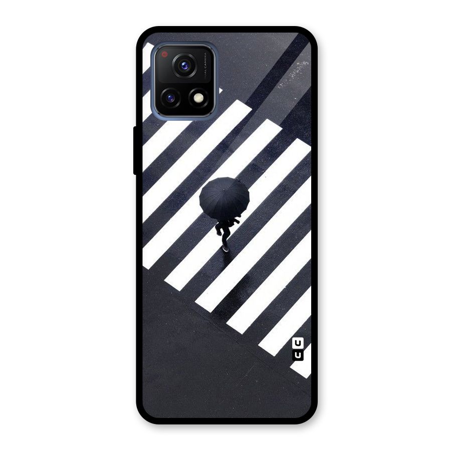 Zebra Walking Glass Back Case for Vivo Y72 5G