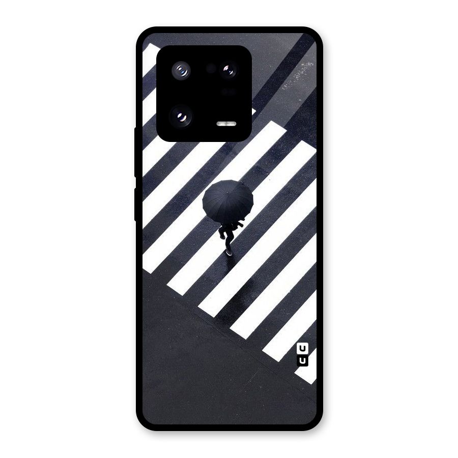 Zebra Walking Glass Back Case for Xiaomi 13 Pro