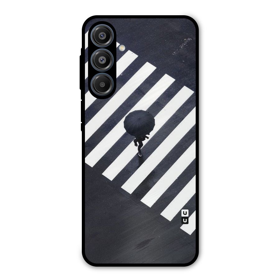 Zebra Walking Metal Back Case for Galaxy A16 5G