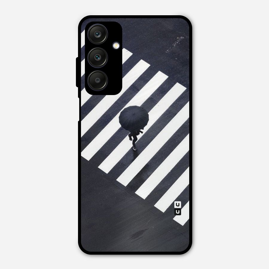 Zebra Walking Metal Back Case for Galaxy A25 5G