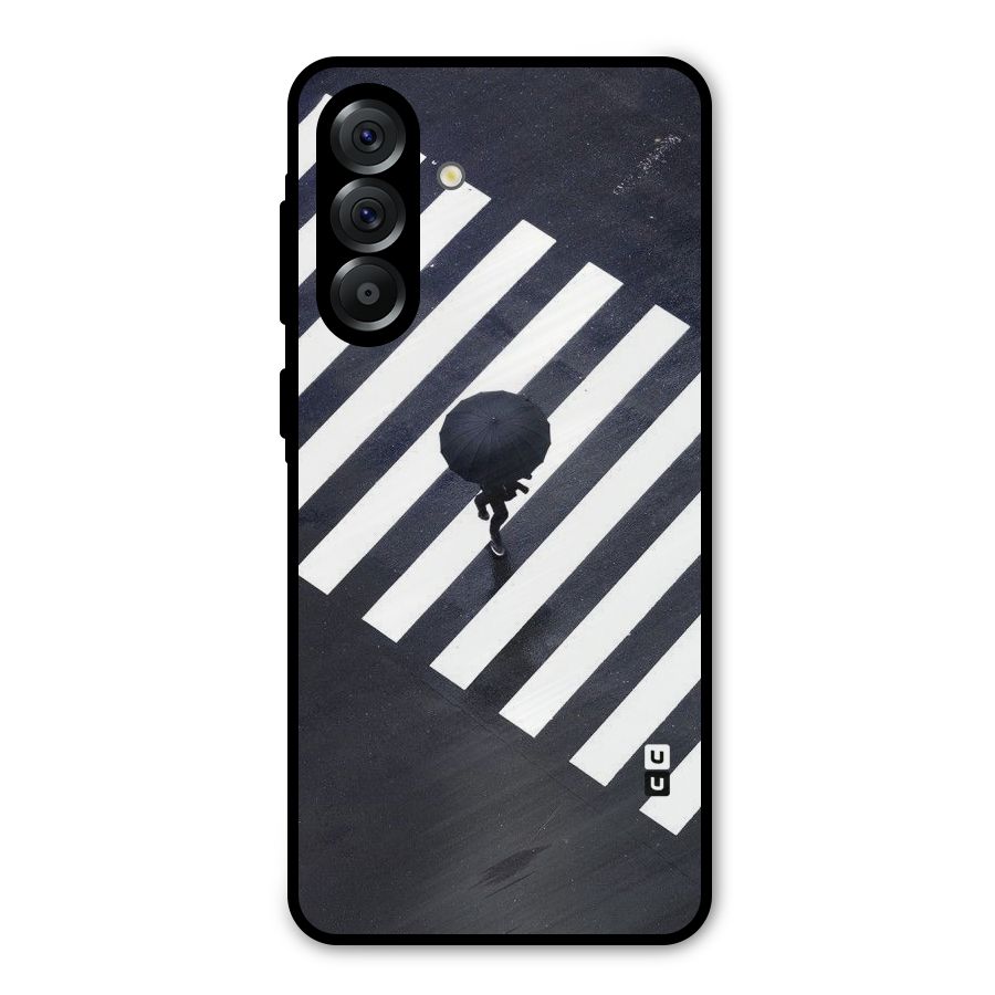Zebra Walking Metal Back Case for Galaxy A36