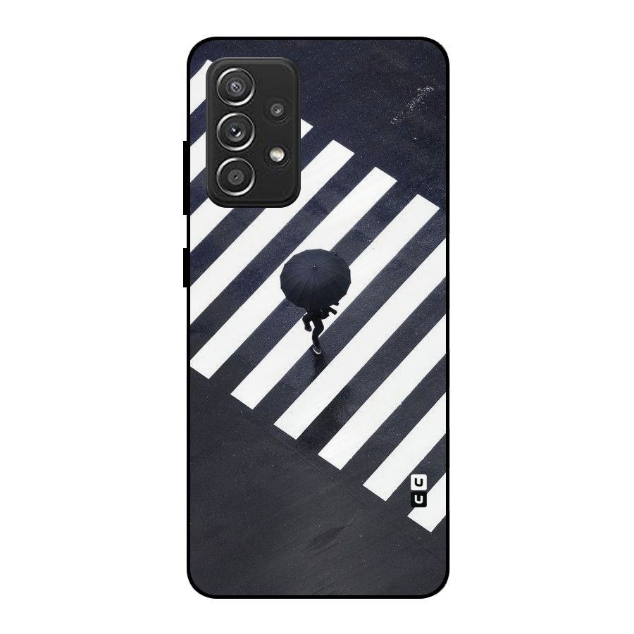 Zebra Walking Metal Back Case for Galaxy A52s 5G