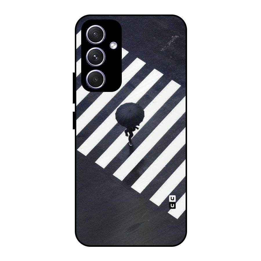 Zebra Walking Metal Back Case for Galaxy A54