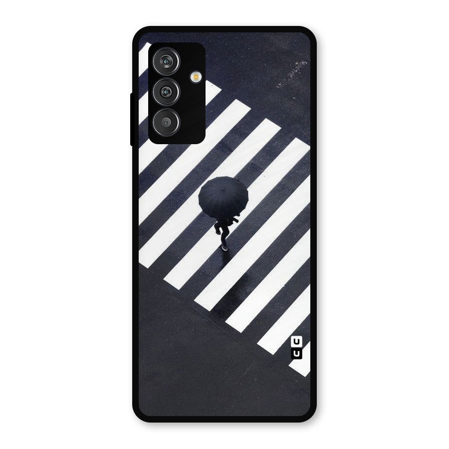 Zebra Walking Metal Back Case for Galaxy F13