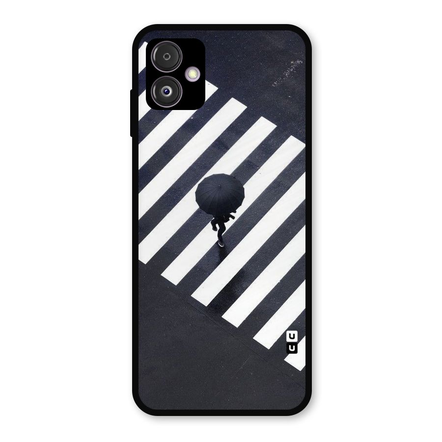 Zebra Walking Metal Back Case for Galaxy F14