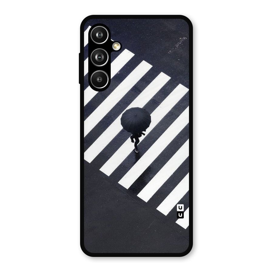 Zebra Walking Metal Back Case for Galaxy F54