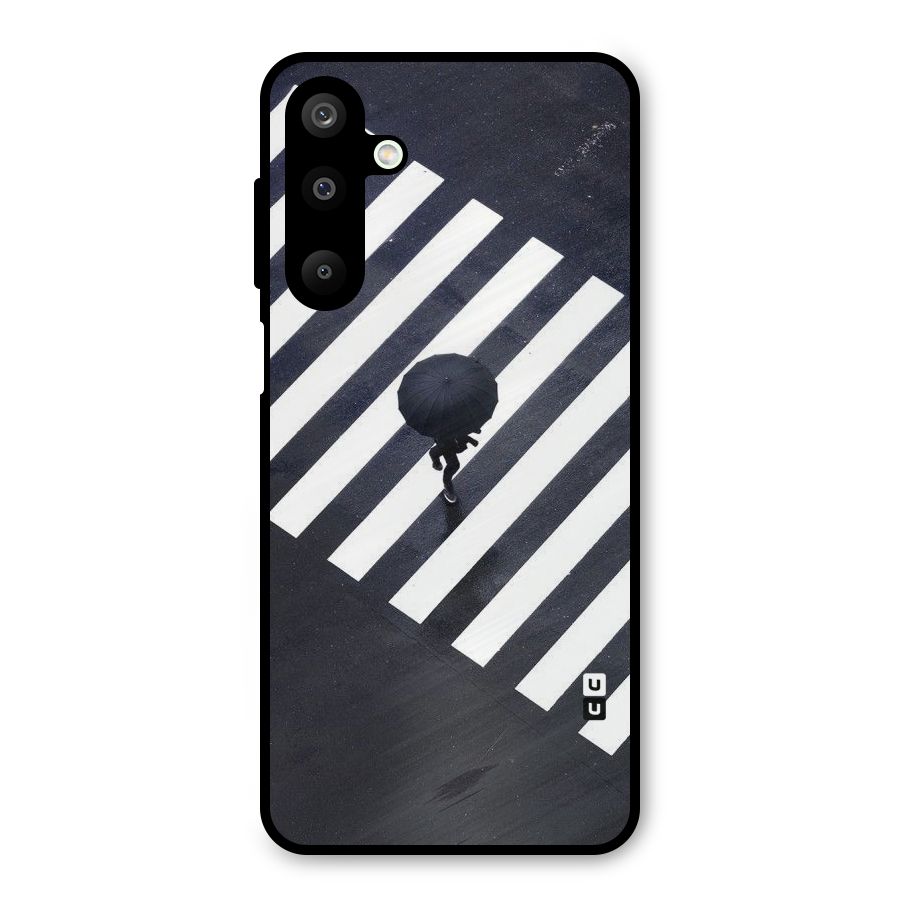 Zebra Walking Metal Back Case for Galaxy M16